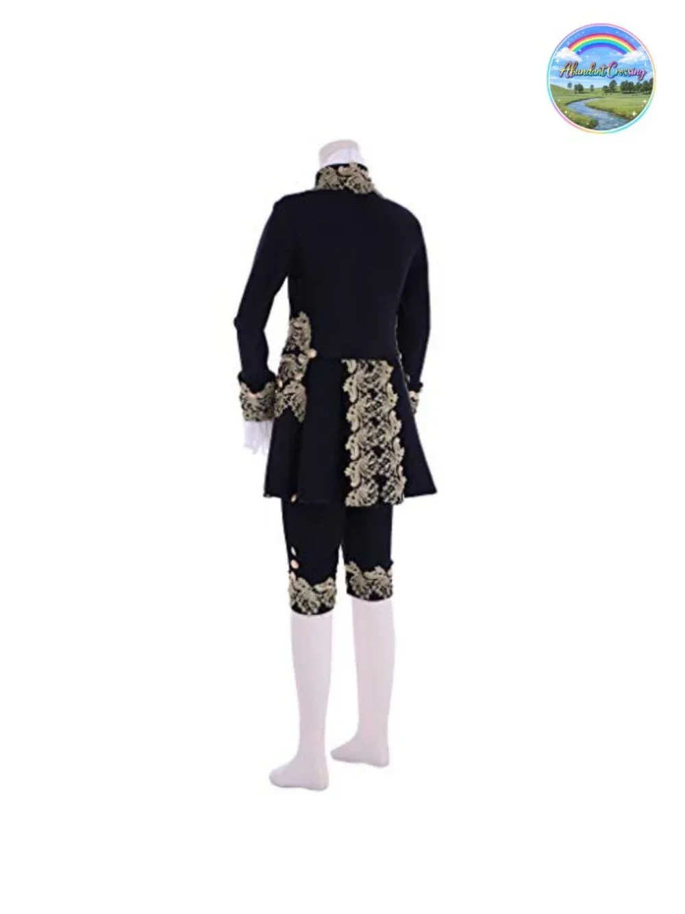 Men's Victorian Regency Tailcoat 5-Piece Costume Set Halloween Outfit